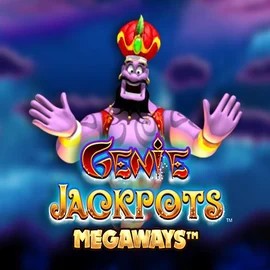 Genie Jackpots Megaways slot logo by Blueprint Gaming at Slot Heart CasinoGenie Jackpots Megaways