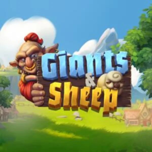Logo of Giants and Sheep from Relax Gaming at Slot Heart Casino