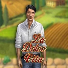 La Dolce Vita slot logo by Gamomat at Slot Heart CasinoLa Dolce Vita