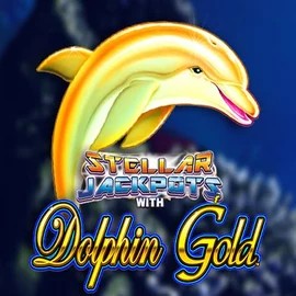 Logo of Dolphin Gold with Stellar Jackpots from Lightning Box Game at Slot Heart Casino