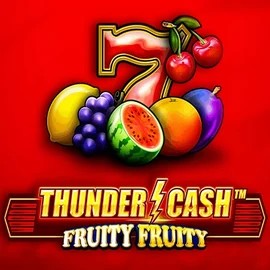 Thunder Cash Fruity Fruity slot logo by Novomatic at Slot Heart CasinoThunder Cash Fruity Fruity